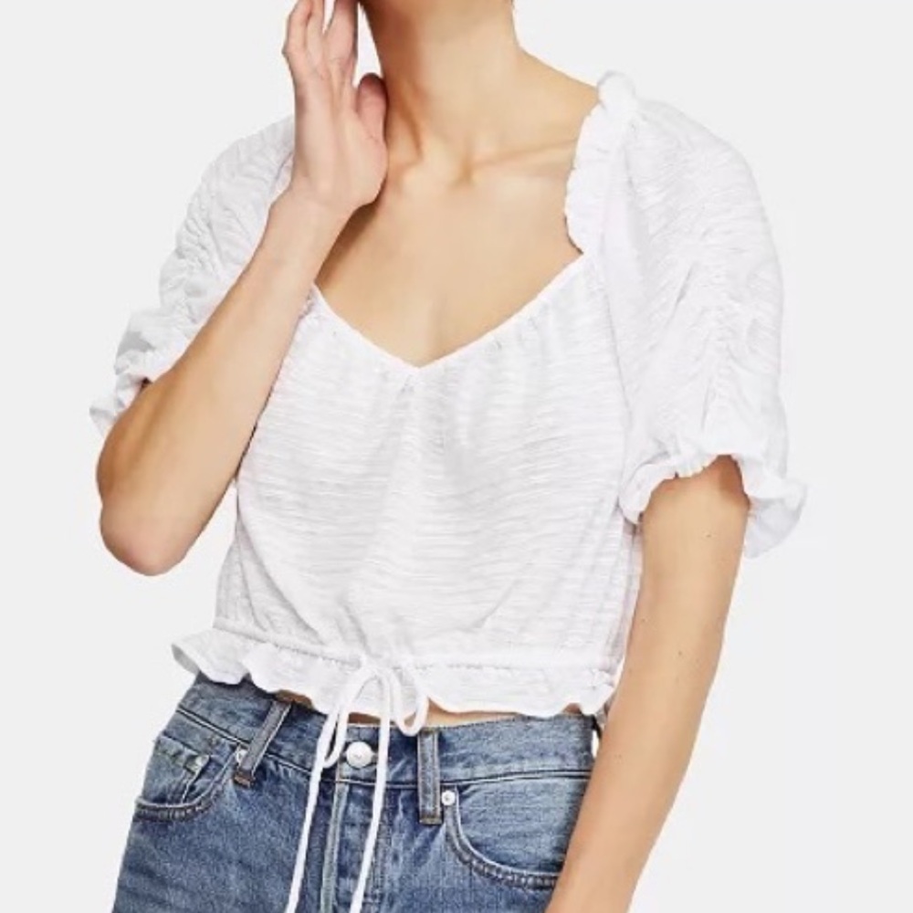 Free People Dorothy top in white